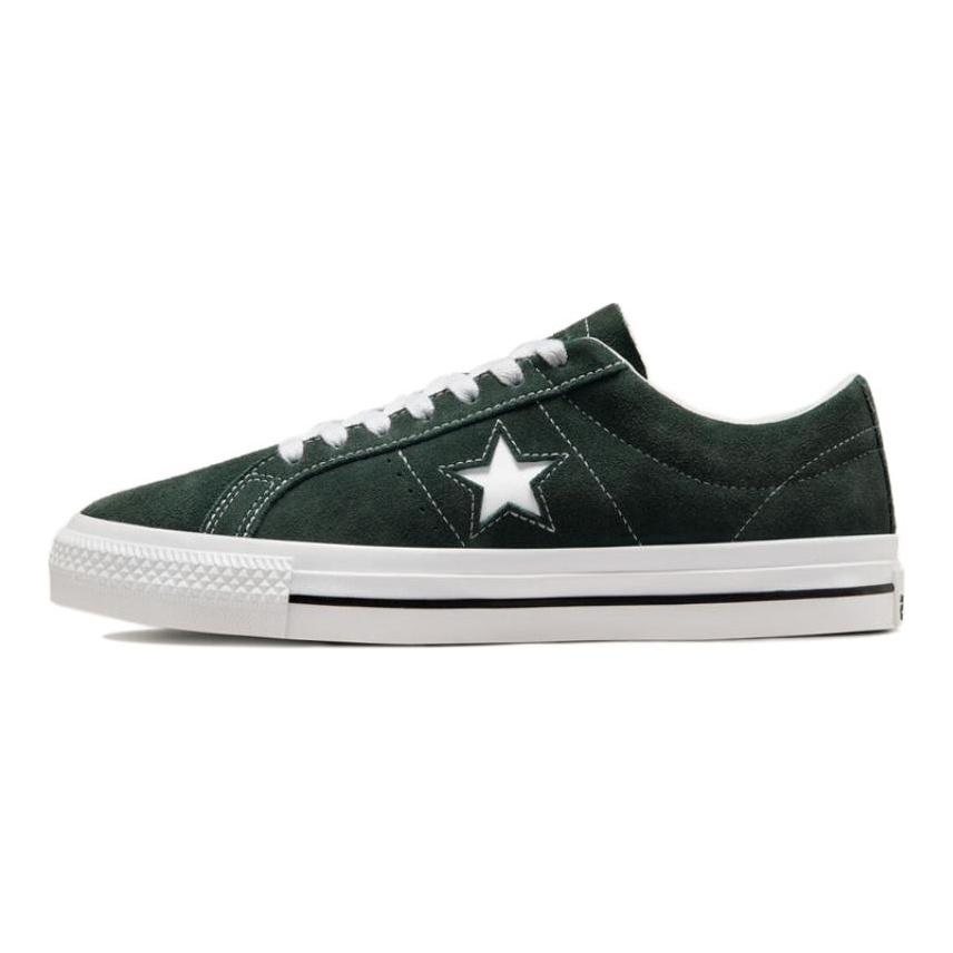 Converse Tek Yıldız Pro günlük giyim-dayanıklı kaymaz alçak bilekli kaykay ayakkabısı unisex yosun yeşili