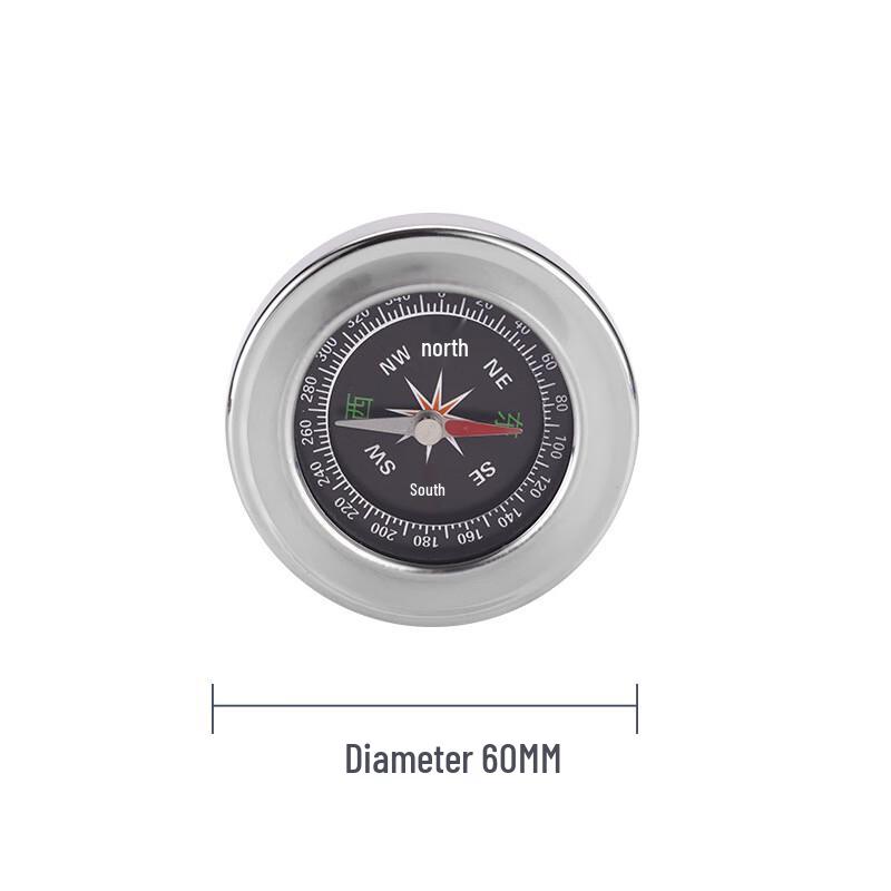 Polar Light 60mm Stainless Steel Portable Outdoor Compass