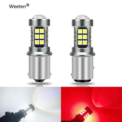 1ks Super Bright Car P21W BA15S 1156 27 Smd Led 3030 7440 7443 T20 Auto Brzdové Žiarovky Denné Svetlá Auto Zadná Žiarovka Auto spätné svetlo