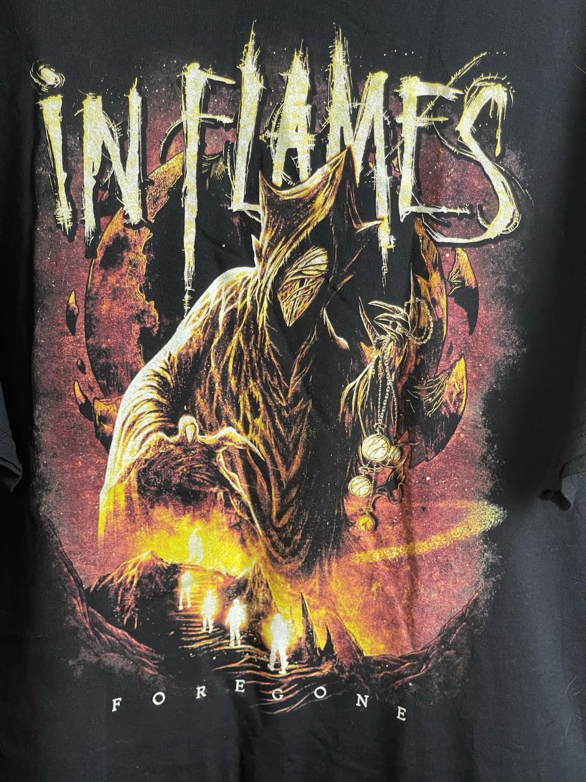 IN FLAMES - Foregone Space T-Shirt Adult 2XL Black NWOT Unisex T-Shirt XXXXL