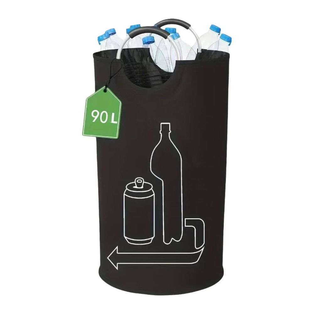 90L Waste Water Bottle Storage Basket Large Capacity Multi-functional Recycling Bin Foldable Oxford Cloth Laundry Basket
