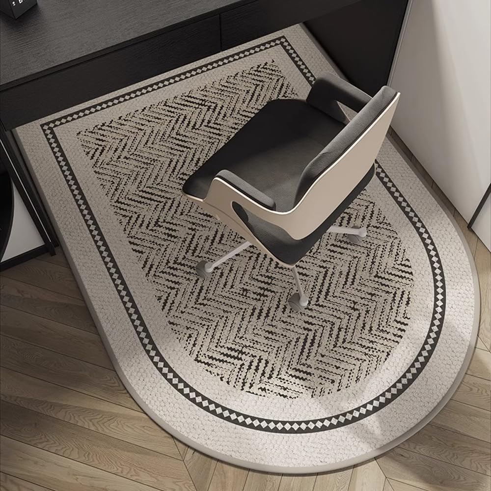 Arch Shaped Study Swivel Chair Cushion Office Bedroom Dresser Carpet Children's Study Desk Chair Cushion Home Decor