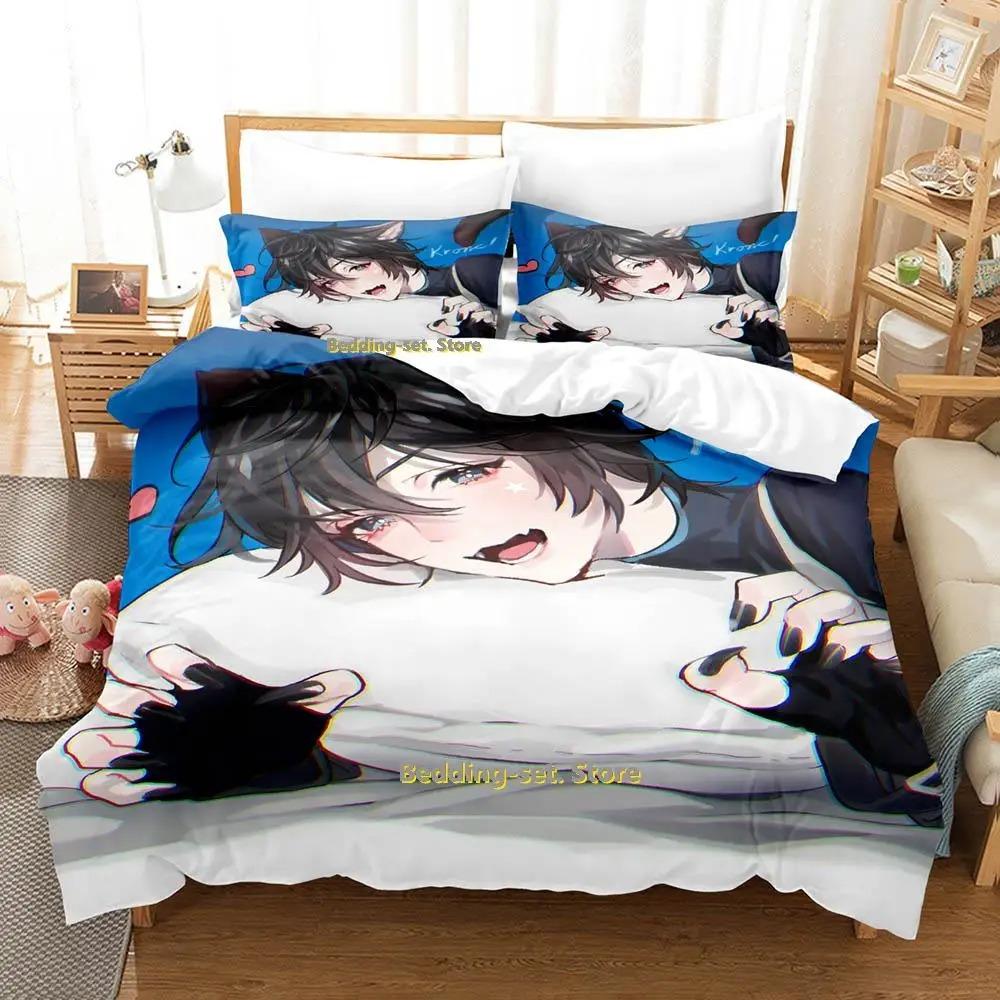 Comfortable Anime Print Bedding Set With Duvet Cover And Pillowcases Single Twin Full Queen King Sizes For Adults And Kids
