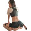 Sex Underwear Hollow Female Instructor Uniform Passion Seduction Adult Mini Skirt Game Pajama Set