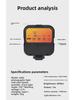 Portable RGB Photography Light: Cold/Warm Square Soft Light for Outdoor Live Broadcasts