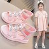Children's Roman shoes, girls' summer sandals, open-toe soft sole princess shoes for older children and elementary school students.