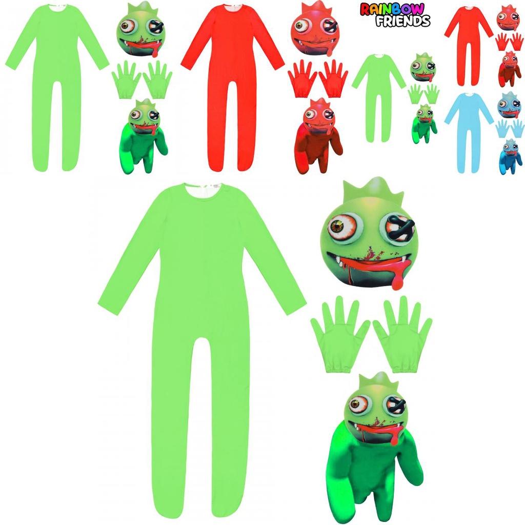 Roblox Rainbow Friends Cosplay Costume Jumpsuit Mask Suit For Kids Party Dress-up