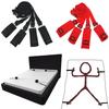 Bondage Set Adult Sex Game Handcuff Ankle Restraints Sextoy Couple Slave Sex Products Erotic Bed Strap System SM Soft Cuffs