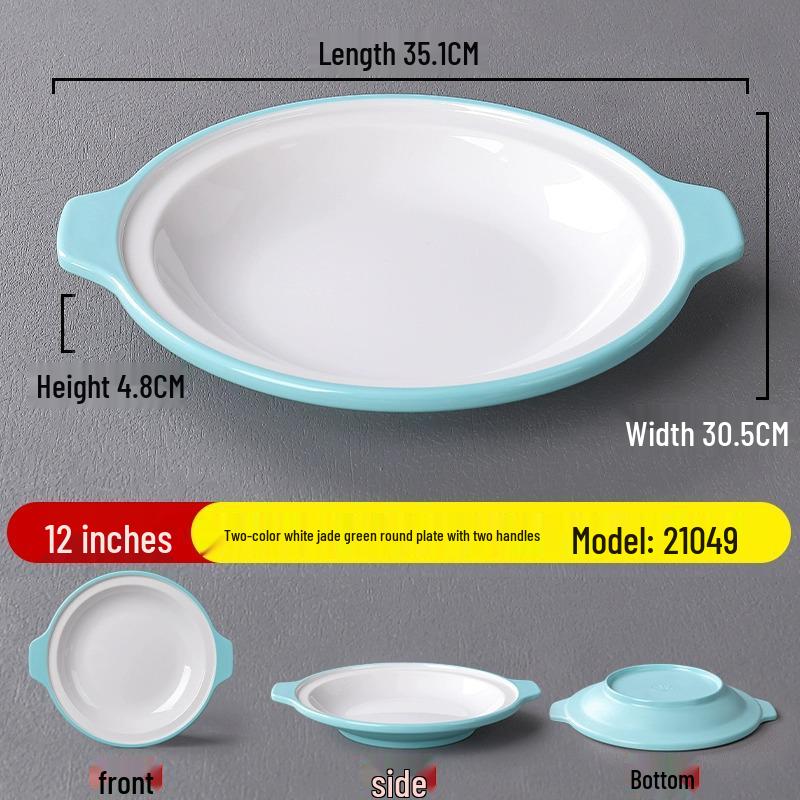 Nordic Style Commercial Buffet Plate – Durable Round Plastic Plate for Hotels and Restaurants