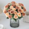 1/3pcs Silk Rose Artificial Flower Wedding Bridal Bouquet Home Room TableValentine's Day Outdoor Garden Diy Gifts Box Yard Decor