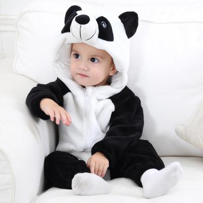 Halloween Dinosaurus Winter Baby Romper Kigurumi Kostuum Flanellen Bodysuit met Capuchon Pyjama Dierlijk Overall Jumpsuit Voor Meisje Jongen 0-4T