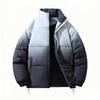 Men's Casual Gradient Color Cotton-padded Jacket, Men's Loose Stand-up Collar Cotton-padded Jacket, Thickened Cotton-padded Jacket