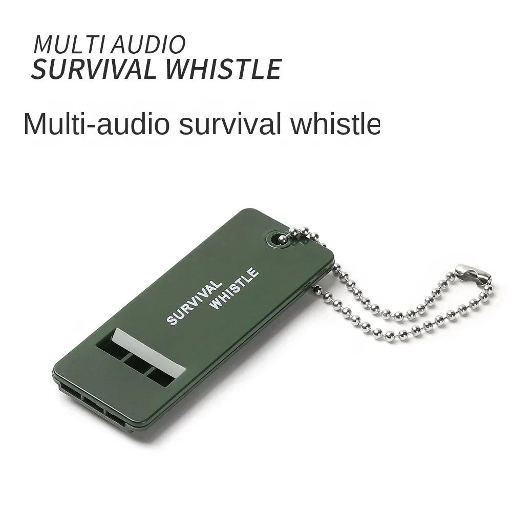 1PC High Decibel Survival Whistle Portable Outdoor Multiple Audio Whistle Camping Emergency Hiking Accessories Tactical Tools