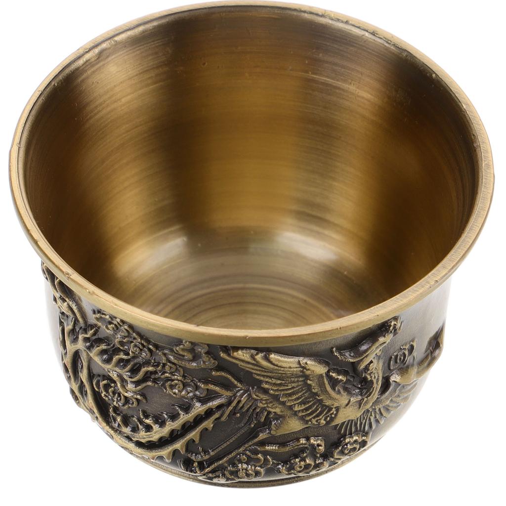 Portable Dragon Pattern Teacup Vintage Tea Cup Retro Teacup Chinese Style Home Decor Kitchen Drinkware Glass Dining Bar