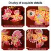 Fish Lantern Craft Kit for Children Handcrafted Chinese Traditional Handheld Lantern with LED Light for Spring Festival Mid-Autumn Decoration
