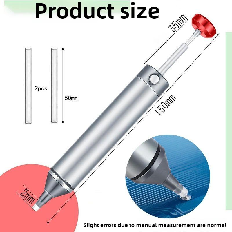 Aluminum Desoldering Pump ESD Safe Solder Sucker Vacuum Tool for Electronics Circuit Board PCB Repair Welding Desolder Gun