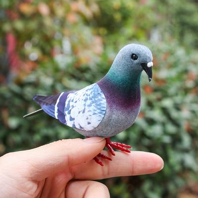 Modèle Colombe Oiseaux Artificiels Imitation Animal Simulation Pigeon Gris Cadeau Accessoires Photographie Fête Mariage Fourniture Décoration Intérieure