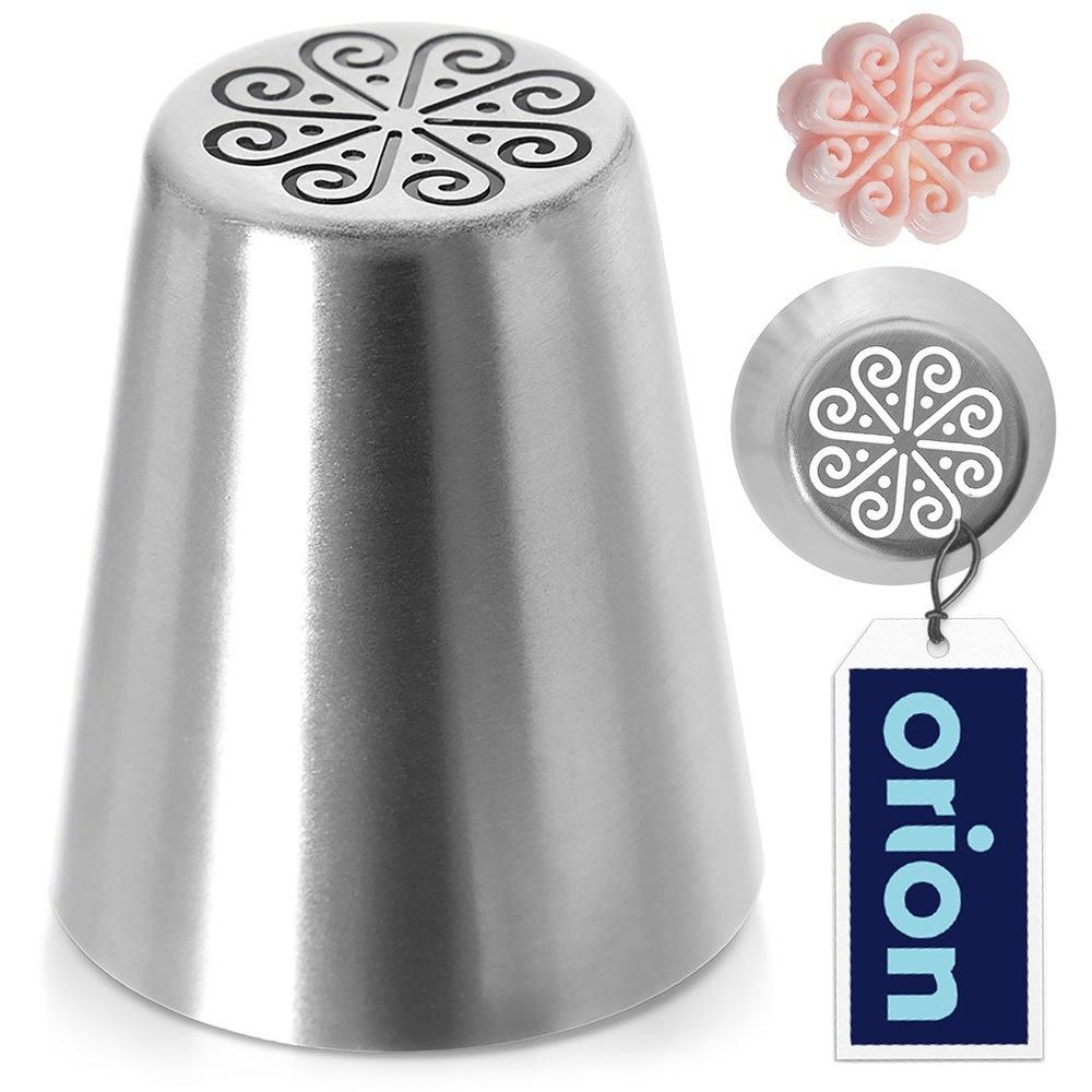Russian steel flower decoration tip
