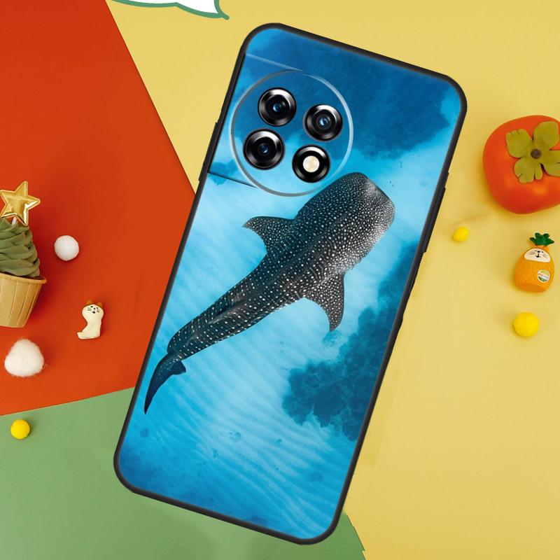 Whale Sharks Fish Back Case For OnePlus 15 13R 13 13T 12 12R 11 10 10T 8T Nord CE 5 2 3 4 Lite N20 N30 Cover