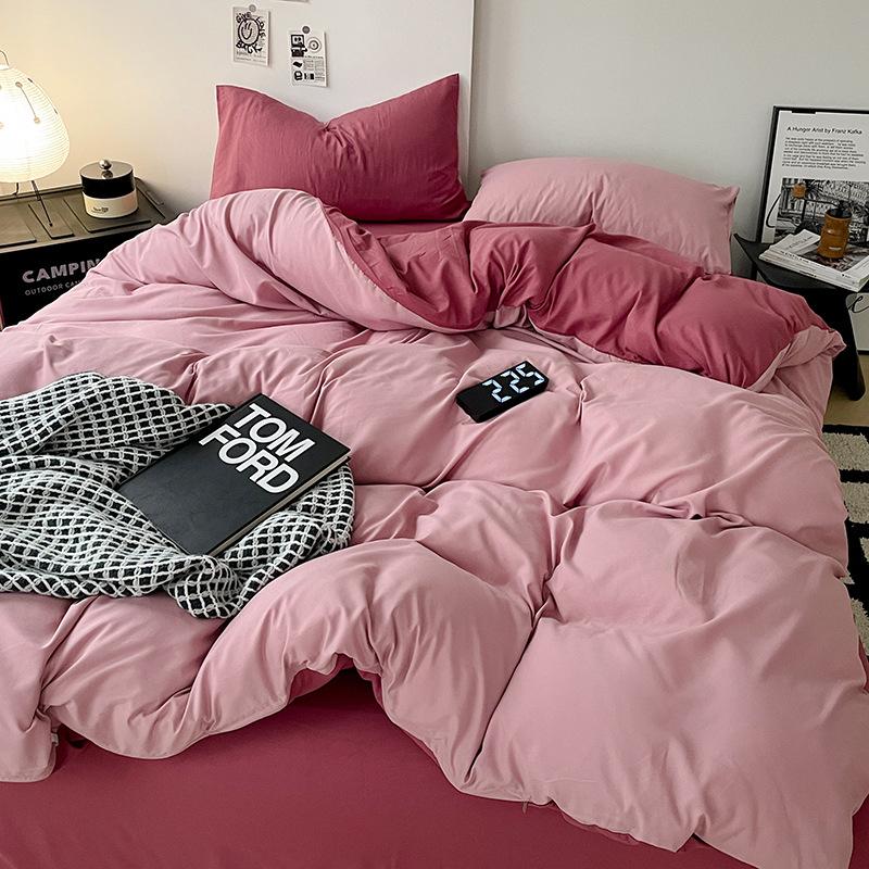 

2025 Новый однотонный одинарный пододеяльник 1 шт. Ультрамягкий удобный пододеяльник для двуспального размера, постельное белье для всех сезонов 150x200cm Only Cover