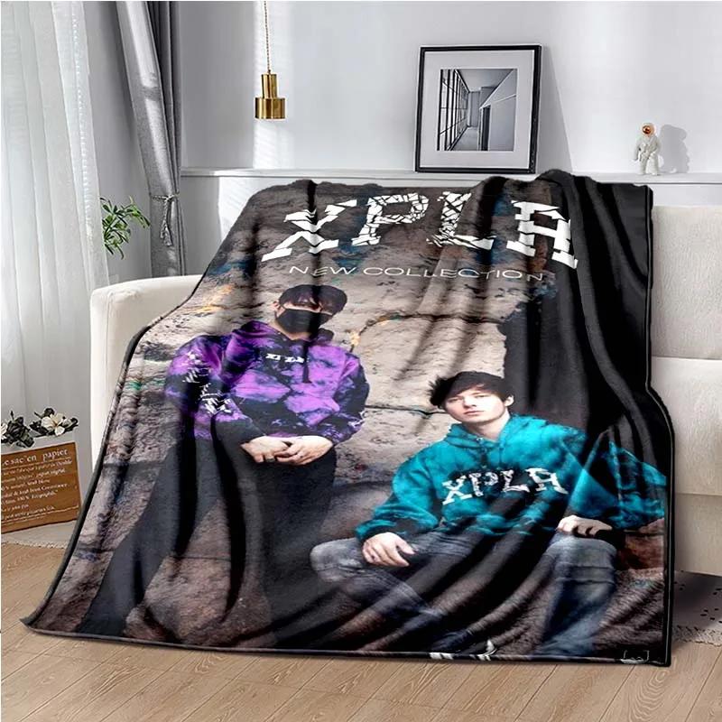 Sam and Colby XPLR Blanket,Lightweight Warm Insulation Sofa Bed Office Car Knee Pads Blankets,Decke