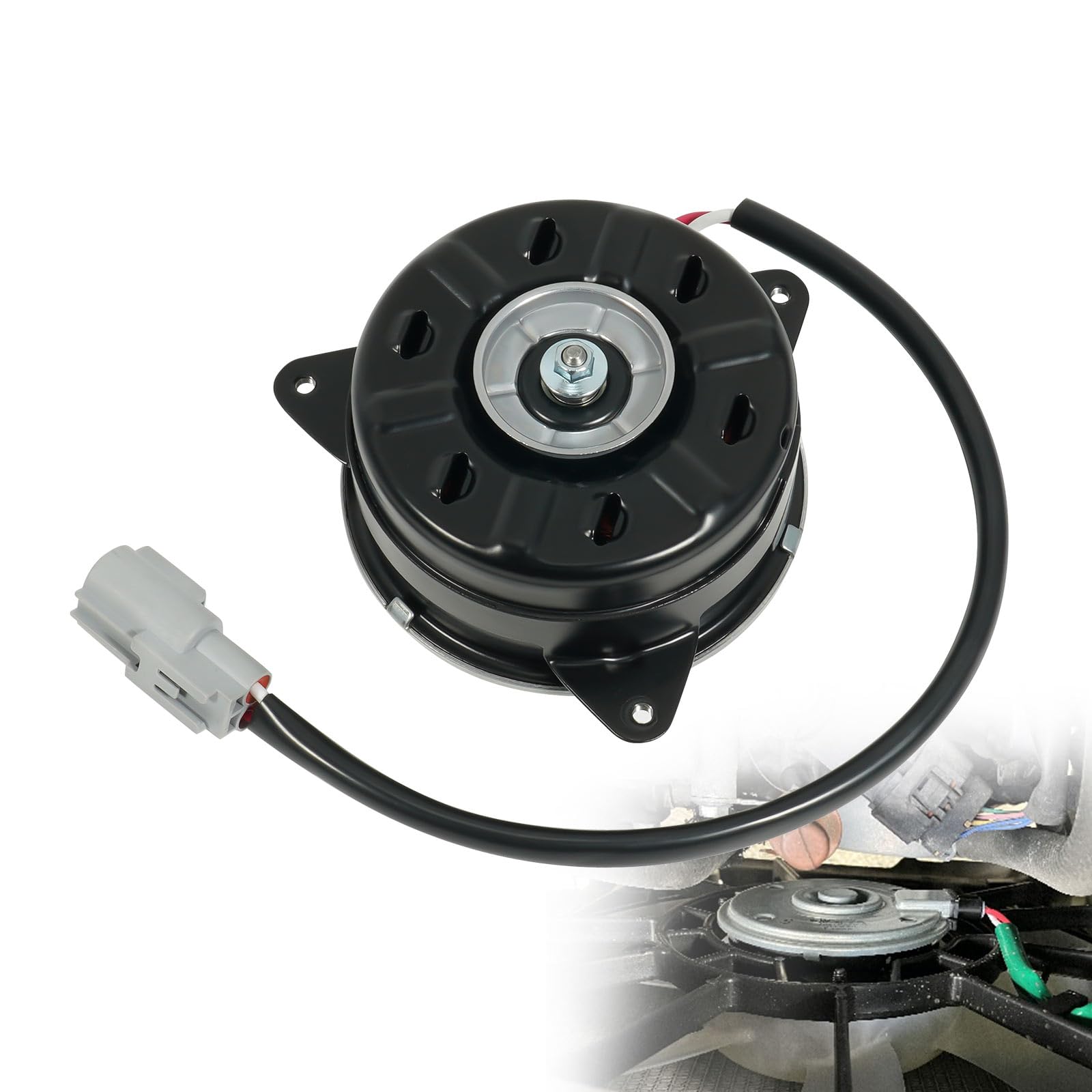

Electric Radiator Fan Motor for Suzuki (Non-Turbo) Spacia MK32S, MK42S, Wagon R MH34S, MH44S, MR Wagon MF33S, Alto HA35S. OEM Reference Numbers: 17120