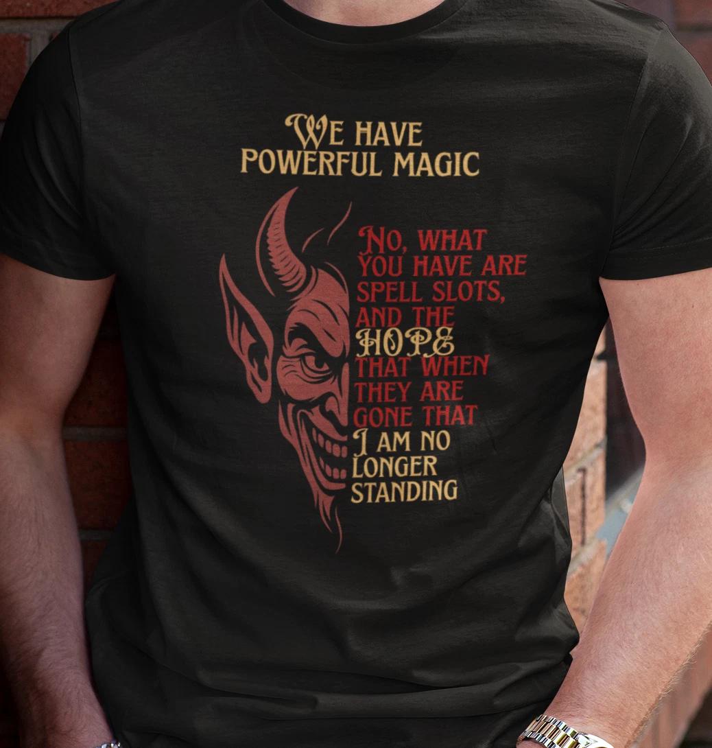 Crimson DND Villain Devil Fantasy TShirt Grinning Devil Taunting Tee 2XL