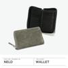 ZOU Bifold Wallet Round Middle Wallet AN204 [Nerd] Green/60