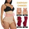 Women Sexy Cross Mesh Underwear High Stretch Body Shaper,Soft Butt Lifter High Waist Panties,Girdle Belly Tummy Control Waist Trainer With 2 Steel