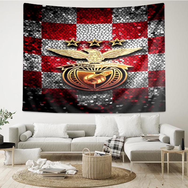1PC Ben-fica Football Club Printed Tapestry Room Decoration Wall Hanging for Living Room Bedroom, Dormitory, Birthday and Christmas Gifts