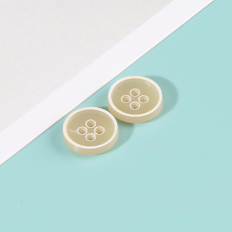 Boutons Urée Bord Brûlé Boutons de Chemise Colorés Boutons de Pull Ronds Vêtements Polyvalents Homme et Femme Accessoires Boutons de Chemise