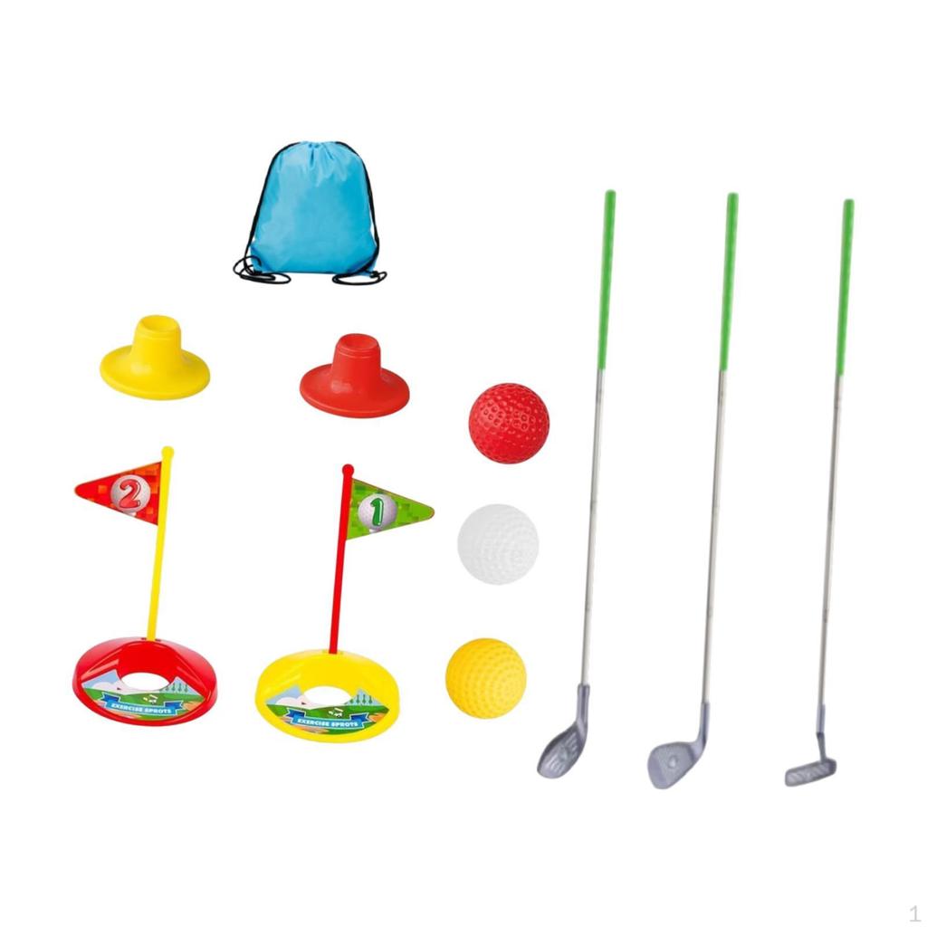 Children's Golf Set, Mini Set with , Multifunctional Educational Toys Carry Bag
