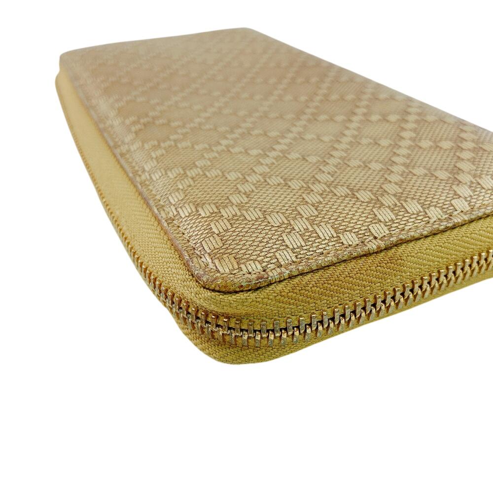Gucci 224253 Bamboo Tassel Leather Diamante Purse Gold Leather Used