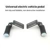 1 par elfordons framfotpedalplatta benstöd fällbar halkfri metallfotplatta elcykeltillbehör