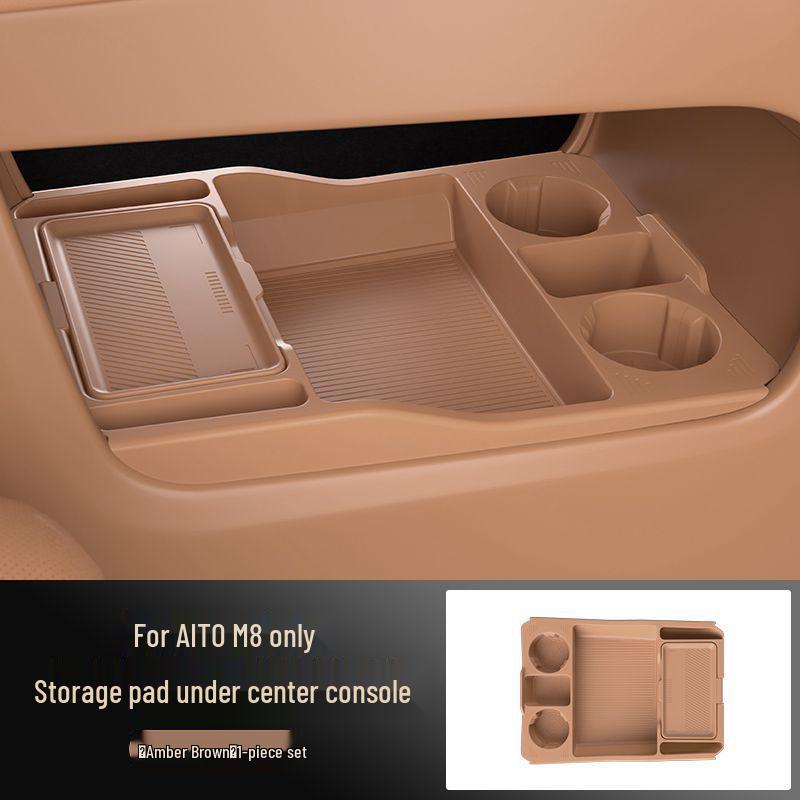 AITO M8 Center Console Lower Storage Box - Interior Accessories for New Car Modification