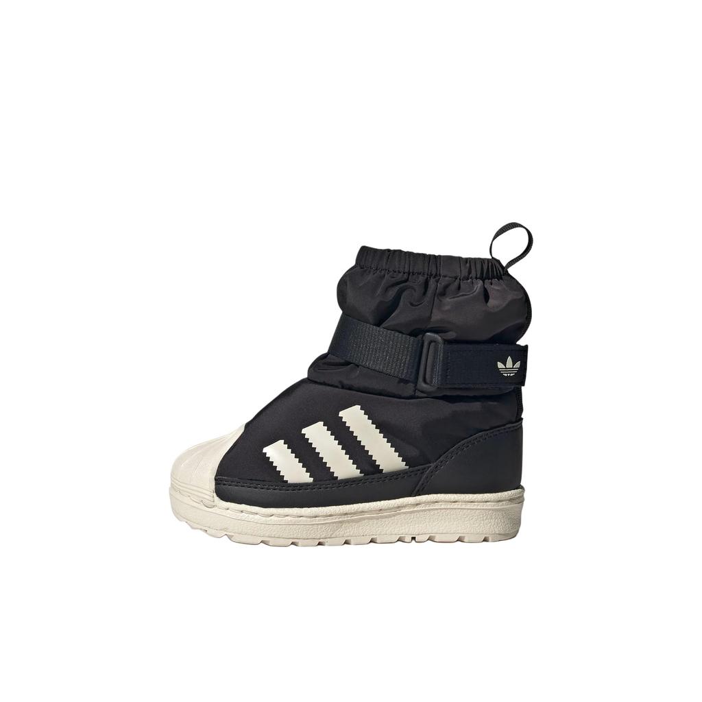 Adidas Originals Superstar 360 Fashion Comfortable Mid-Top Walking Shoes Baby Shoes Black White JQ7951