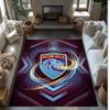 Aston Villa Voetbal Print Kristal Fluweel Tapijt, Comfortabel Waterabsorberend Antislip Binnen Vloerkleed