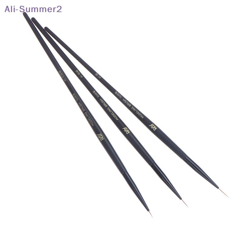 {Summer2} {Summer2} 1/3Pcs #0 #1 #2 Ultra-fine Modeling Brush Outline Pen For Modeler Hobby Coloring Script Liner Brushes Tool
