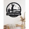 1pc Unique Personalized Customizable Metal Golf Wall Art - Rustic Farmhouse Decor for Porches, Patios, Gifts - Customizable with