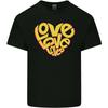 Love Word Art Heart Shape AntiWar Hippy Unisexs Light Cotton TShirt