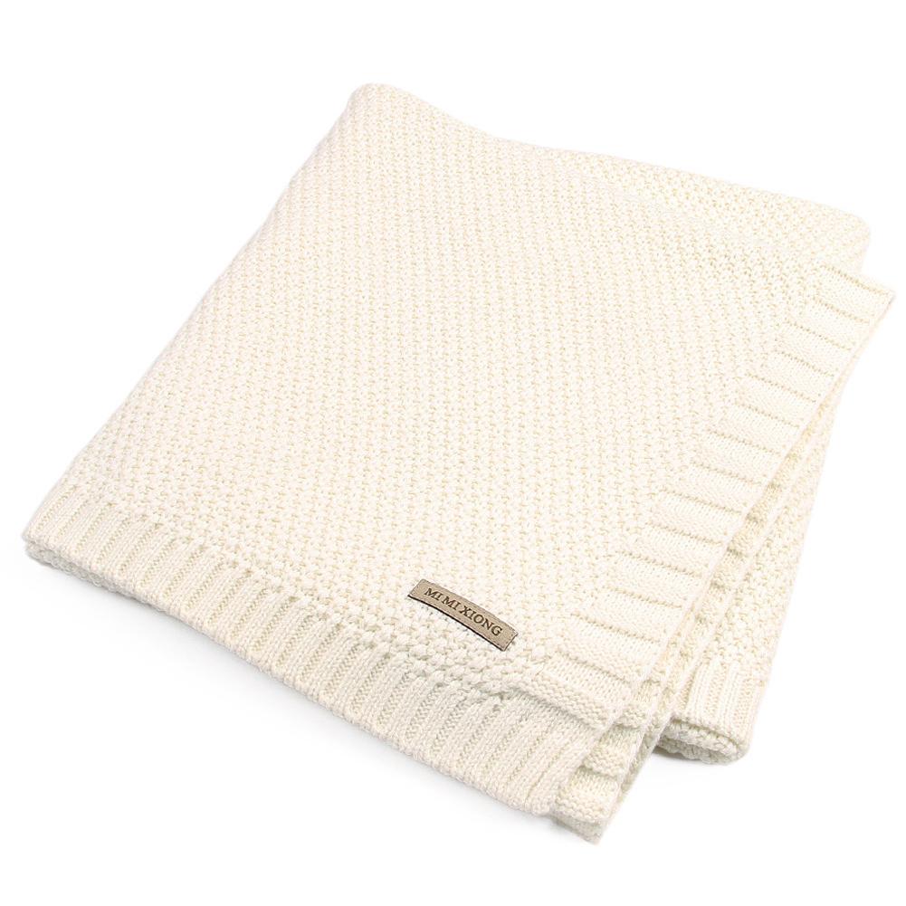 Knitted Blanket  Windproof Infnat Wrap Woolen Quilt Air Conditioning Cover Nap Blankets