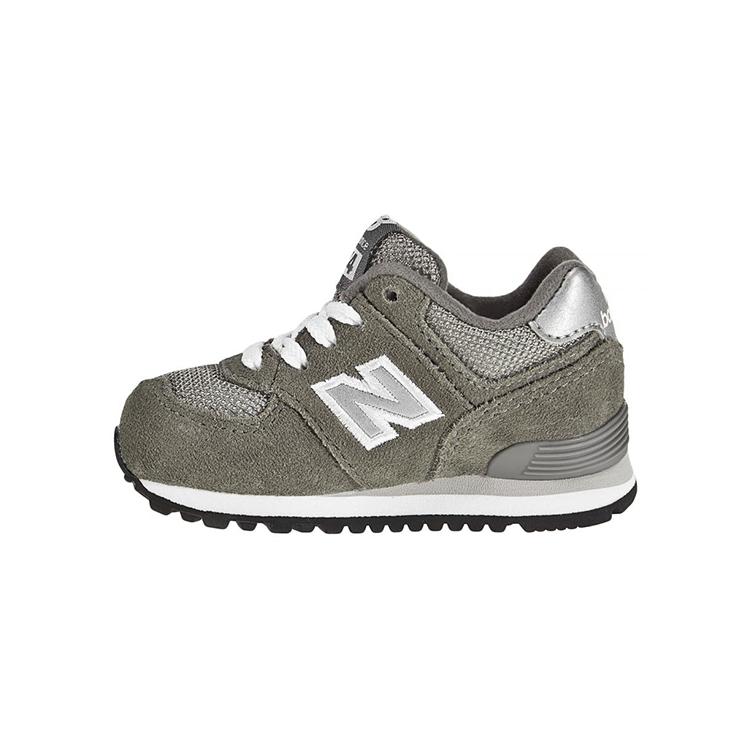 

New Balance Cushioning Abrasion Resistant Breathable Low top Toddler Shoes Gray Infant And Toddler KL574GSI Standard (M) 20