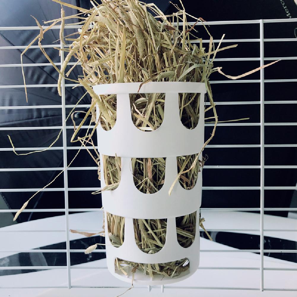 

Grass Frame Large Capacity Anti-waste Anti-scraping Fixed Grass Frame for Rabbit Guinea Pig Chinchilla Small white#1