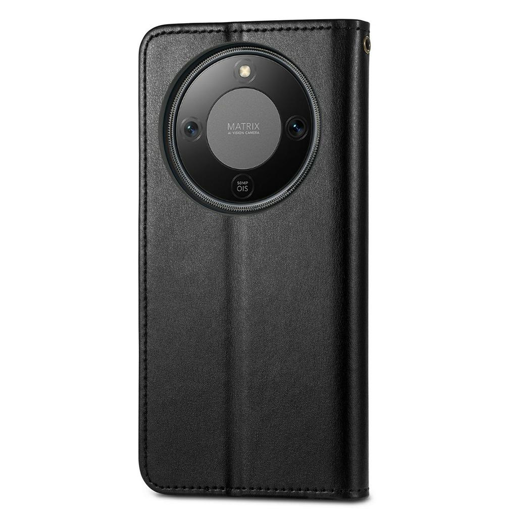 For Honor X70 Pro 5G Case Wallet Stand Leather Phone Cover with Wrist Strap