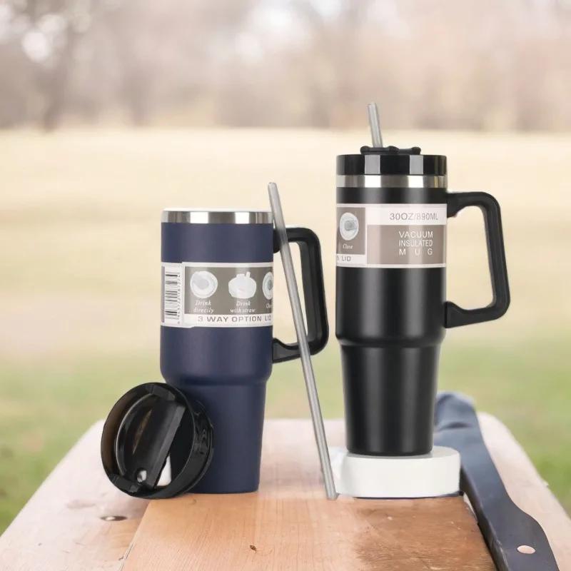 20oz/30oz Stainless Steel Thermo Bottle Tumbler Vacuum Flask Car Insulated Cup Keeps Cold and Heat Thermal Mug Sport Thermal Cup