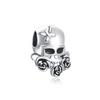 New   Copper Skull Extraterrestrial Charm Of Ley  Chain Bead Fit Original Bracelet Accessories Diy Women Jewelry