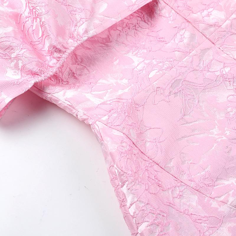 Sexy šaty s odhalenými zády a mašlí na ramenou, jednořádkové, s výstřihem do V, dámské temperamentní šaty