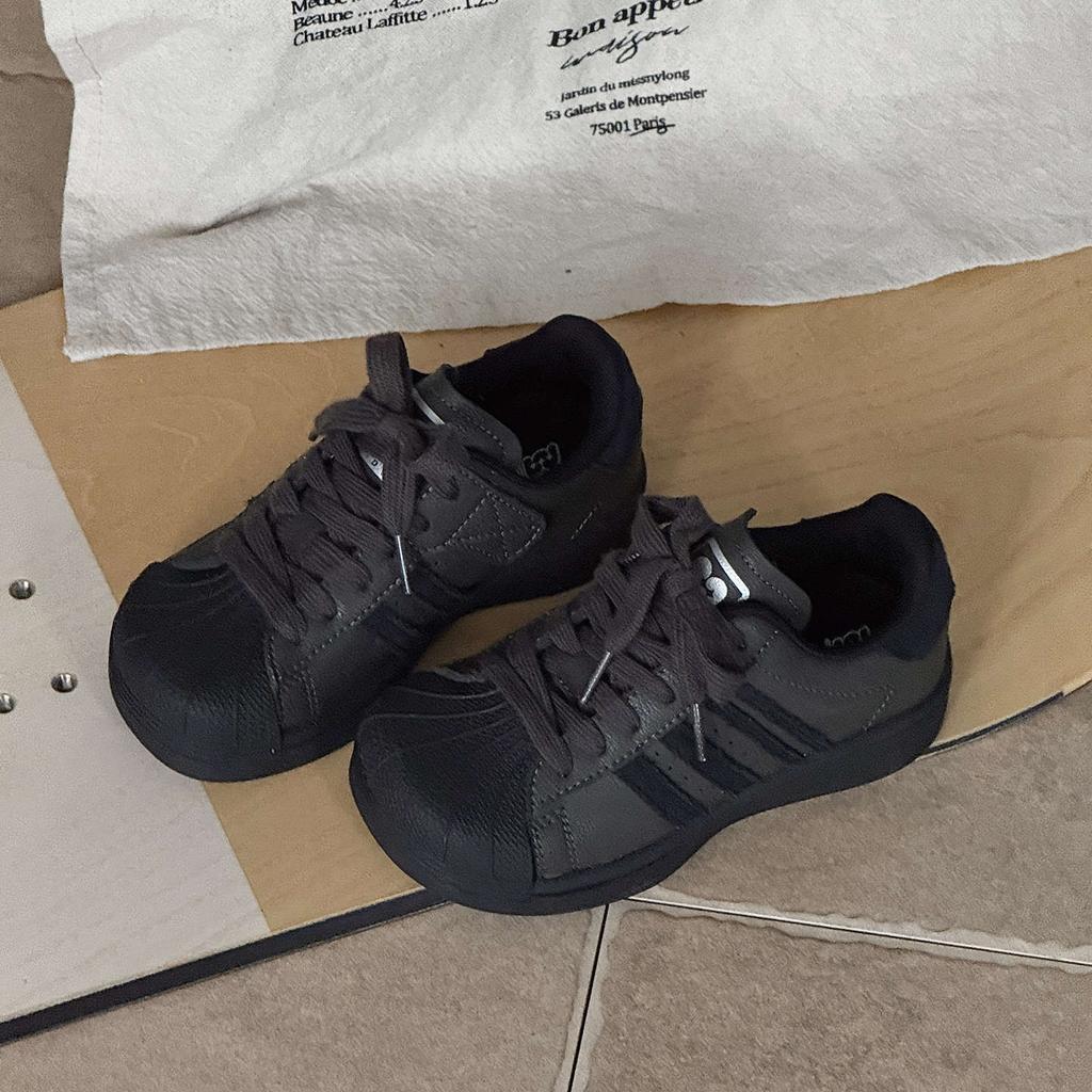 XSHX big head shell shoes new wide spread toe children's shoes boys and girls Velcro rubber outsole Wenzhou shoes autumn new