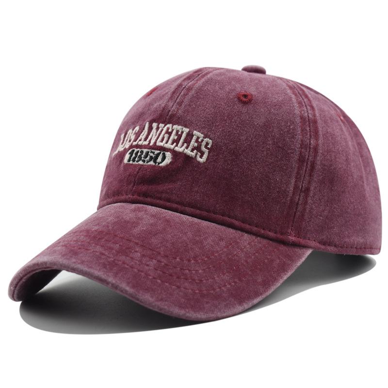 Fashion Casual Baseball Cap for Women Men Cotton Soft Top Hats Unisex Los Angeles Embroidery Snapback Hat Hiking Sunscreen Caps