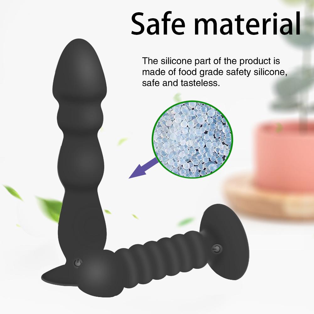 10 Speeds Wireless Remote Anal Dildo Prostate Massager Strong Sucker Unisex G-spot Stimulator Anus Penis Vibrator Insert Climax Sex Toys Masturbator